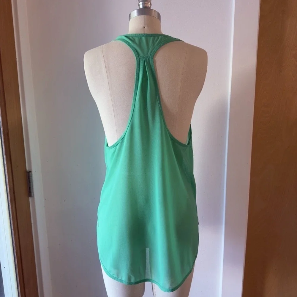 💚 Lululemon 105 Workout Gym Tank Top-Lightweight Mesh-Size 8-W1DR7S-Bali Breeze